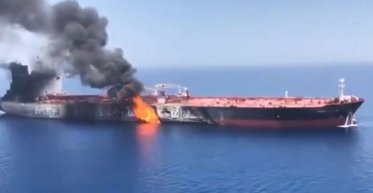 Op-ed at Bloomberg suggests tanker attacks this week, blamed by U.S. on Iran, were false flag