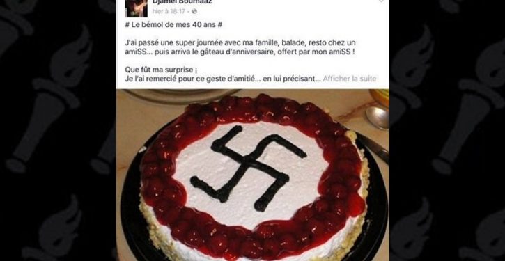 French city official celebrates birthday with swastika-decorated cake