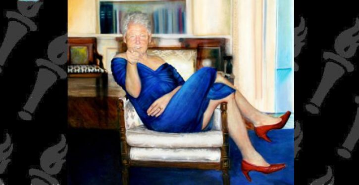Jeffrey Epstein had painting of Bill Clinton clad in blue dress and red heels