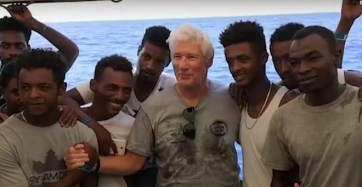 Italian officials to meddling Richard Gere: Load African migrants on your jet and put them up at your home