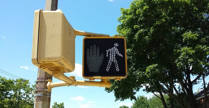 College students sign petition to ban offensive ‘white man’ walk signals at crosswalks