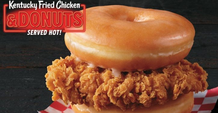 KFC now serving a chicken-doughnut sandwich for some reason