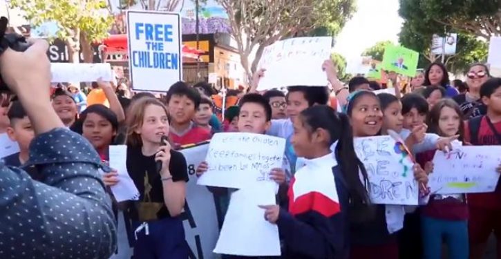 SF teachers drag 5-year-old kids with anti-Trump signs to rally, coach them on hateful chants