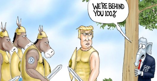 Cartoon of the Day: D.C. battle ground by A. F. Branco