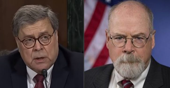 AG Barr says Durham ‘looking at’ activities of ‘private actors,’ agencies beyond FBI