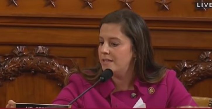 Left circulates fake photo of GOP Rep. Elise Stefanik flipping bird after Yovanovitch hearing