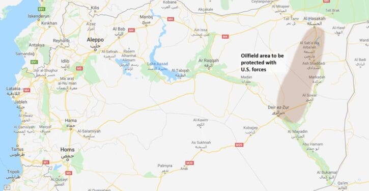 Syria: Oilfield protection mission to be widened to protect more area