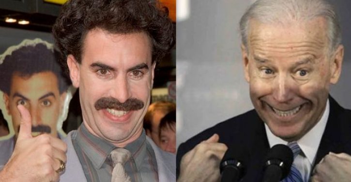 VIDEO: Is Joe Biden now channeling Borat?