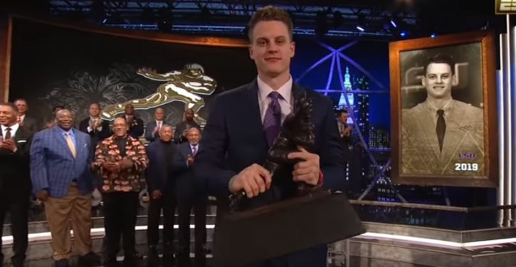 LSU quarterback Joe Burrow wins Heisman in ‘landslide’ vote