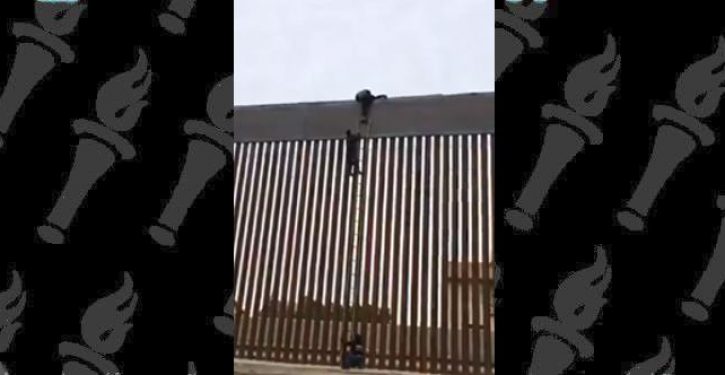 Border patrol agent debunks viral video showing illegal alien scaling Trump wall