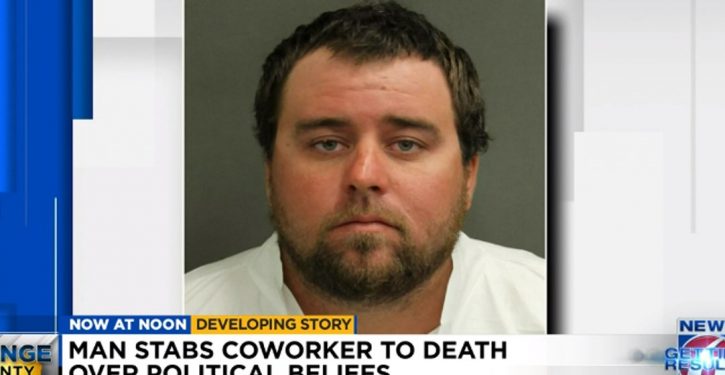Florida man stabs pro-Trump boss to death, drapes American flag over him