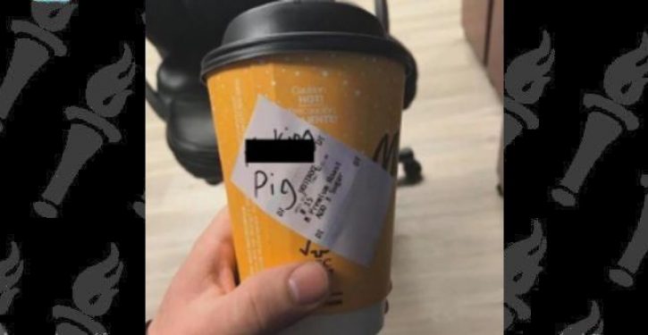 Cop faked story about being served McDonald’s coffee with ‘f*cking pig’ written on cup