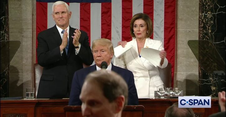 Nancy Pelosi confused ‘tearing up’ with ‘tearing up’ at SOTU