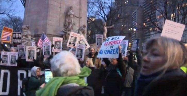 New Yorkers take to the streets to protest acquittal of President Trump