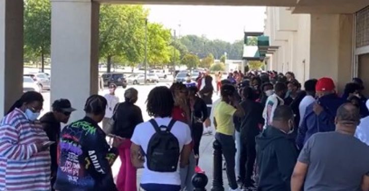 Crowds gather to buy new Air Jordans in Atlanta after lockdown lifted