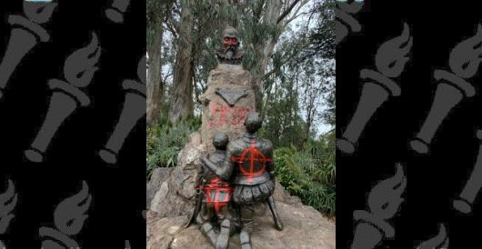 Protesters deface statue of Spanish author Miguel de Cervantes, himself a former slave by LU Staff