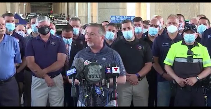 ‘Stop treating us like animals and thugs’: Head of NYC police union snaps at critics