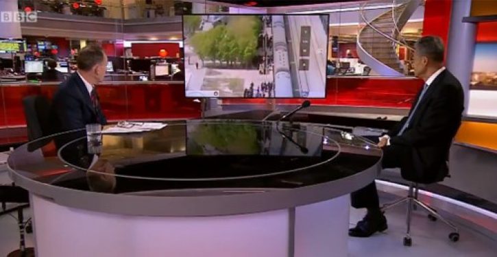 BBC host asks Chinese Ambassador to explain footage of prisoners being herded onto train