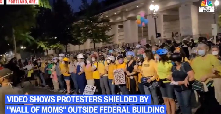 In cynical move against Trump admin, Portland radicals deploy ‘wall of moms’ for attack on fed courthouse