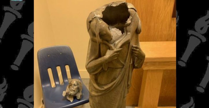 Statue of ‘white’ Jesus toppled and beheaded in Miami