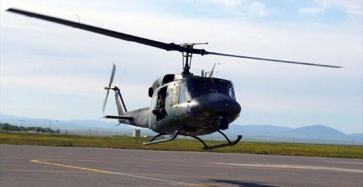 Air Force helo from support squadron for presidential detail shot at over northern Virginia by J.E. Dyer