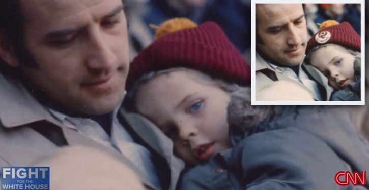 CNN airs photo of Biden and son with Washington Redskins logo removed from son’s hat