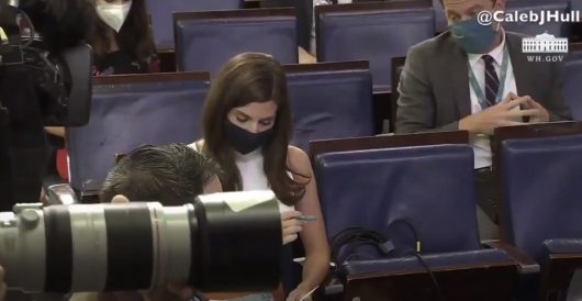 CNN reporter scolds Trump over face mask, then removes hers when she thinks cameras are off by Ben Bowles