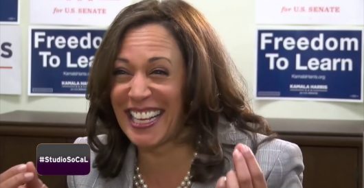 Kamala Harris bizarrely bursts into laughter when talking about kids returning to school by LU Staff