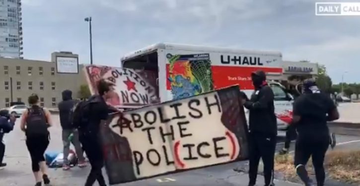 Anatomy of an organized riot: U-Haul van delivers riot supplies to Louisville BLM march