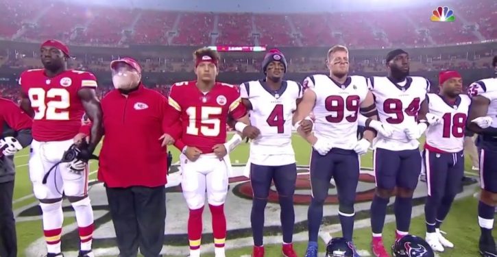 Chiefs fans boo players’ ‘show of unity’