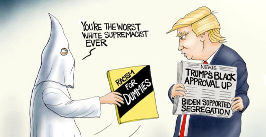 Cartoon of the Day: Anti-racist in chief by A. F. Branco