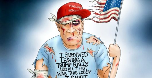 Cartoon of the Day: Mostly peaceful counter-protest by A. F. Branco