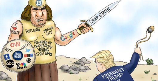 Cartoon of the Day: Trump and Goliath by A. F. Branco