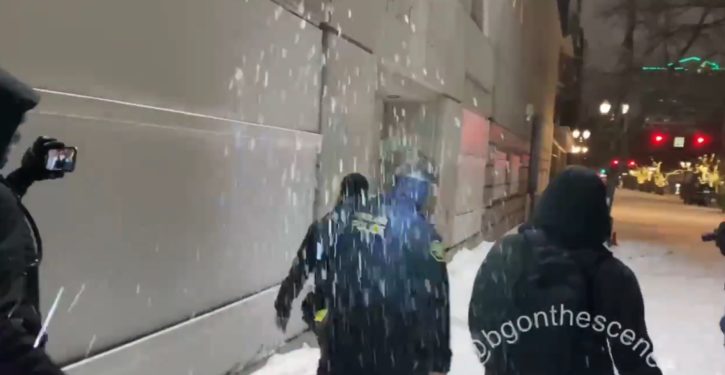 Anti-police protesters pelt Portland cops with ‘icy snowballs,’ police say