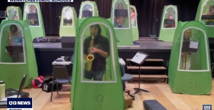 Confirmed: Wenatchee H.S. band students are playing inside COVID pods