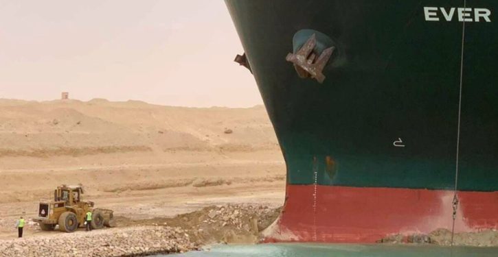 Fighting words: Ship blocking Suez Canal could cause shortage of toilet paper