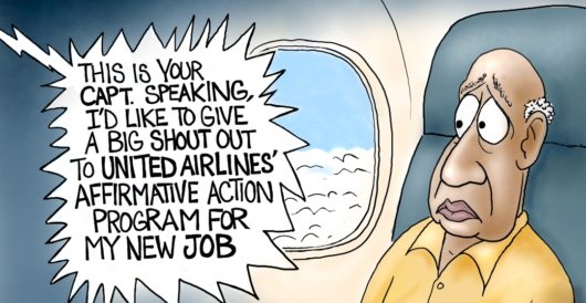 Cartoon of the Day: The woke skies by A. F. Branco