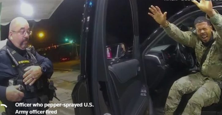 Virginia: Police officer fired after pepper-spraying Army lieutenant in traffic stop