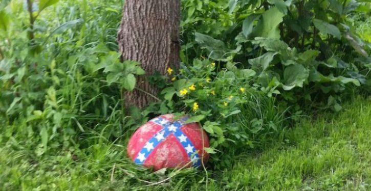 A Confederate flag painted on a rock could cost a mom custody of her child