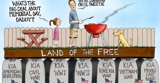 Cartoon of the Day: Some gave all by A. F. Branco