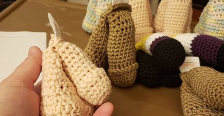 Company says its crocheted prosthetic penises ‘not for infants or very young children’
