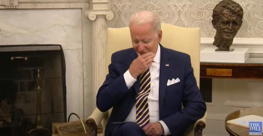In Oval Office meeting, Biden at sea when discussing today’s Syrian airstrikes by Howard Portnoy