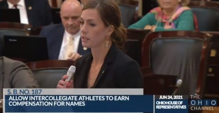 Unruly Ohio House members drown out GOP legislator by banging on their desks