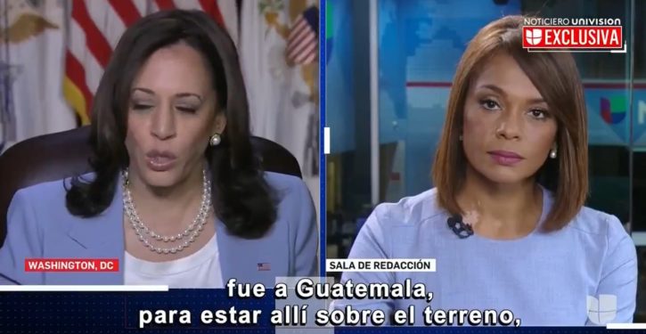 Kamala Harris gets testy with Univision reporter for asking when she will go to the border