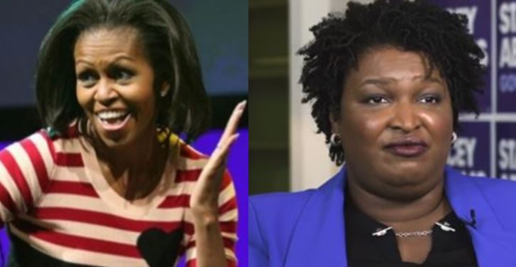 VIDEO: Stacey Abrams, Michelle Obama push for federal election takeover legislation