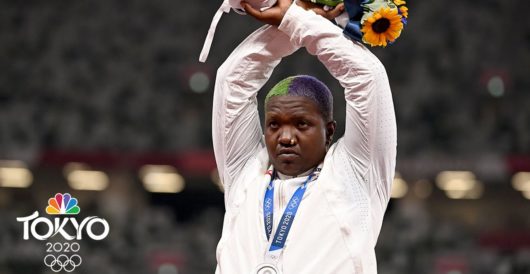 U.S. shot-putter who considers herself oppressed should walk a mile in fellow Olympian’s shoes by Howard Portnoy