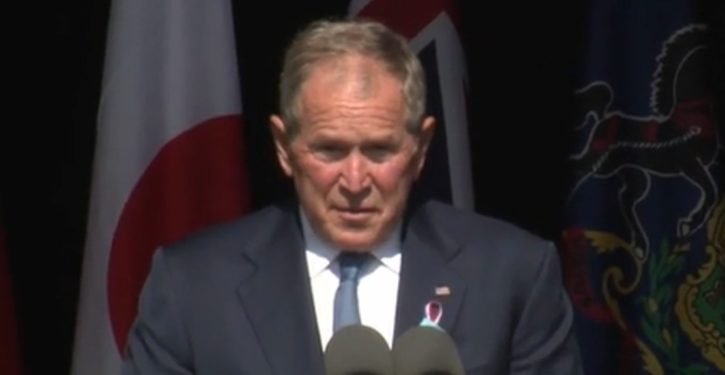 Bush makes it about ‘domestic extremism’ in 9/11 commemoration speech