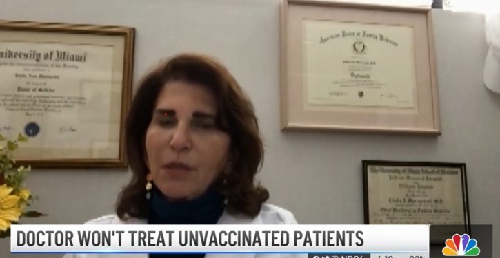Florida doc refuses to treat unvaccinated: What if she was refusing illegal aliens?