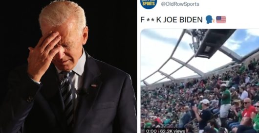 Fans Loudly Chant ‘F**k Joe Biden’ During The Indiana/Rutgers Game by Daily Caller News Foundation