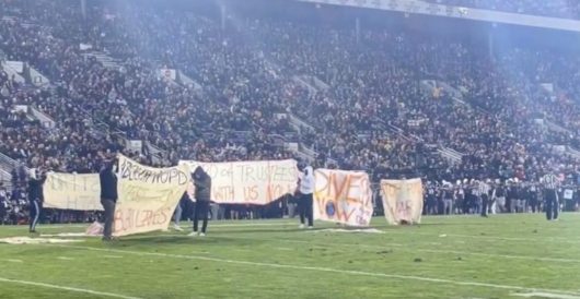 ‘Defund The Police’ Protesters Storm Field Of Northwestern University Football Game by Daily Caller News Foundation
